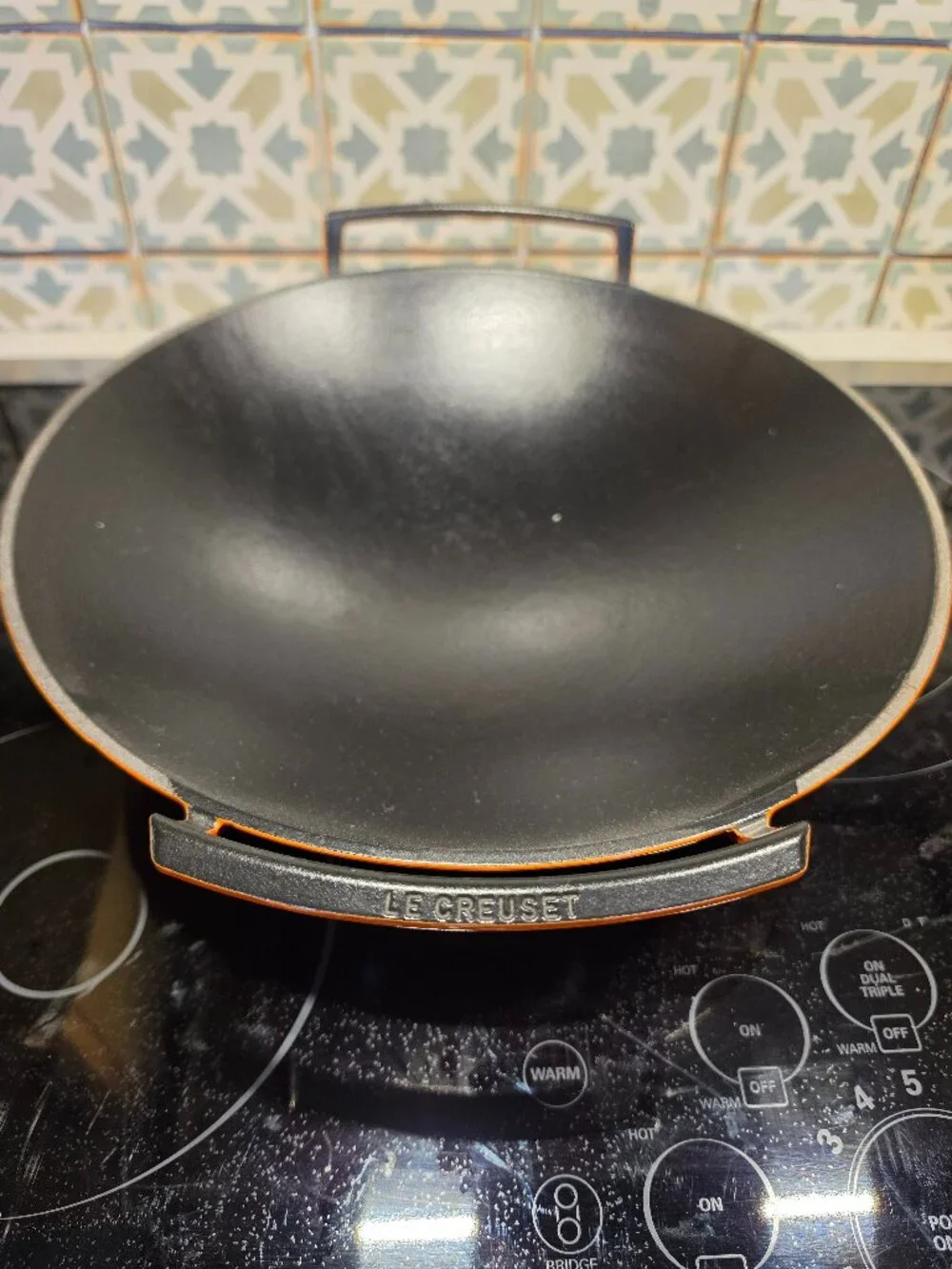 Le Creuset Flame Wok with Lid — Excellent Shape